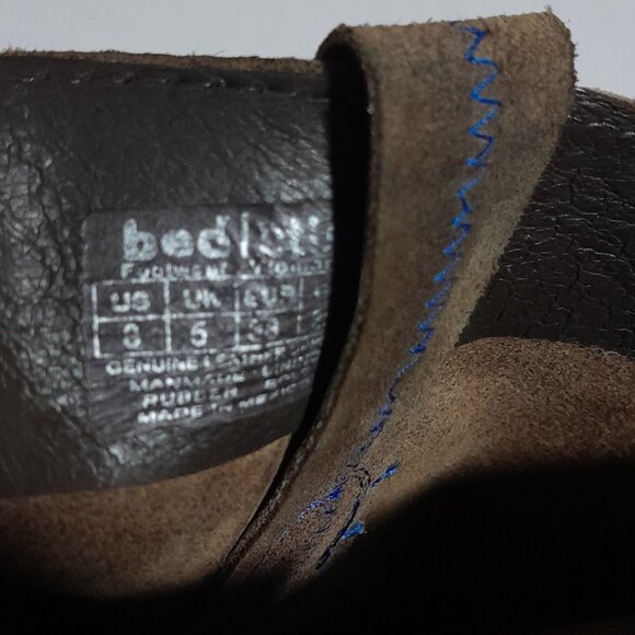 Bed Stu Opal Brown Leather Harness Boots Built In Bottle Opener Women's 8 EU 39 - Picture 8 of 12